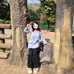 High-Waisted Black Corduroy Pants