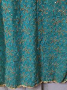 Pure Lucknow Chikankari Handwork Kurta | Sea Green