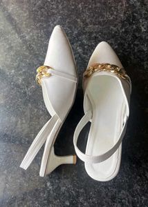 Elegant White Heels