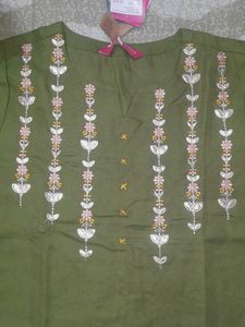 Elegant Olive Green Kurta