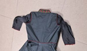 Grey Silk Heavy Gown