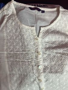 White Embroidered Top