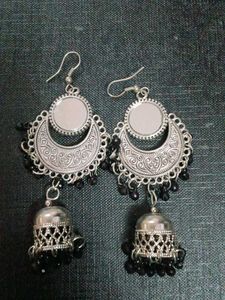 Silver Tone Fashion Earrings