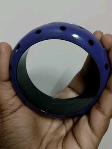 Funky wooden Polka Dot Bangles - Set of Two