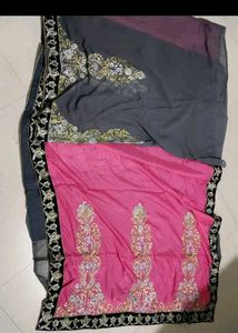 Elegant Embroidered Saree