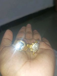 2 Gold Plated Rings Combo