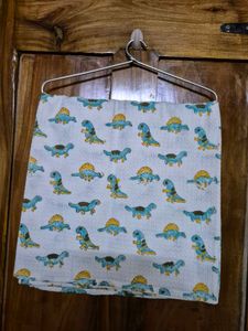 Dinosaur Print Waffle Towel For Kids
