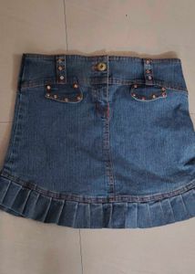 Denim Mini Skirt
