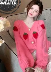 New korean viral strawberry cardigan