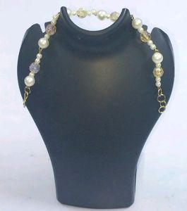 Korean Braslate Trend gold cream pearls natural