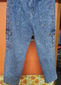 Vintage Denim Cargo Pants