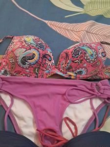 Paisley Bikini Set And Bra Panty