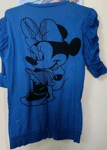 Blue Minnie Mouse Tee