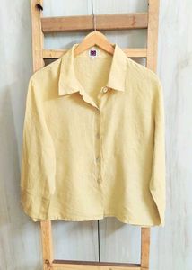 Linen Beige Colour Shirt Size-42-44