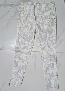 White & Grey Shaded Slim-fit Jeans
