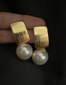 Pearl Drop  golden Earrings