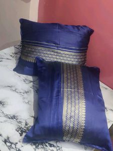 Elegant Blue Cushion Covers (Set of 2)