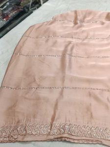 Peach Colour Saree