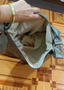 Silver Hobo Bag