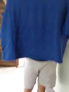 ONLY Blue Cold Shoulder Top