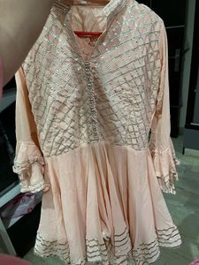 Suit Lungi Style Peach Colour Dress