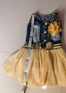 Top And Bottom Denim Frock💙