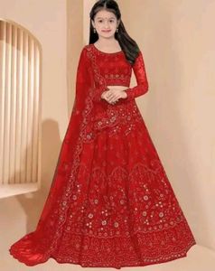 Unstitched Lhenga Choli For Girls