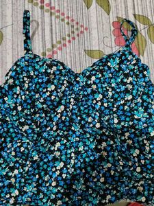 Floral Print Crop Top