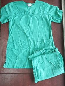 Green Scrub Top &amp; Bottom