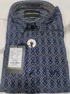 Ocean touch navy blue cotton shirt