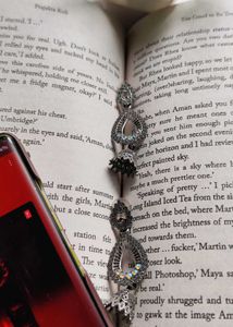 Boho Silver Jhumka Earrings