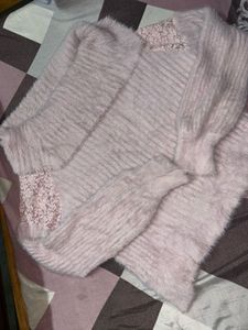 Pink Off Shoulder Sweater