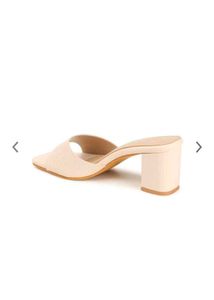 Lavie Women Textured Block Open Back Sandal