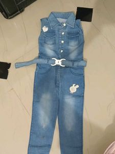 Denim Jumpsuit for Girls