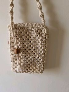 Handmade Macrame Crossbody Bag