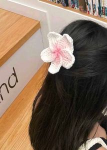 Floral Crochet Hair Clips - Handmade( only one pie