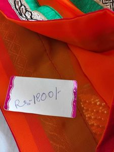 Elegant Orange Saree