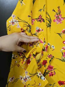 Floral Yellow Top