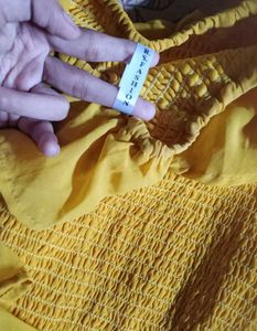 Ruffled Yellow Dress