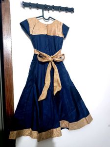 Elegant Blue &amp; Gold Dress