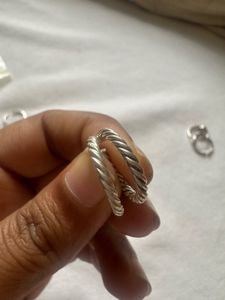 Twisted Silver Toe rings