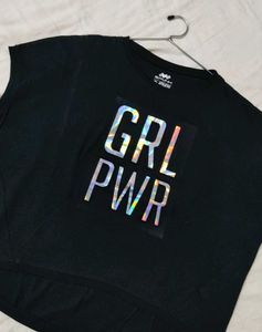 GRL PWR Black T-Shirt