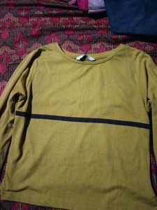 Mustard Yellow Full Sleeve Top
