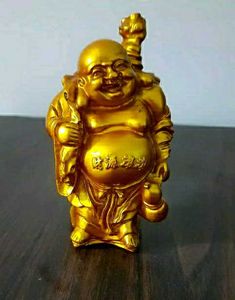 Golden Laughing Buddha Statue