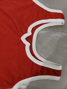 Red Sleeveless Tank Top