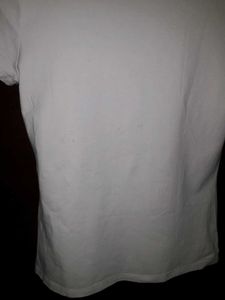 H&amp;M White Scoop Neck T-Shirt