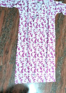 Beutiful Cotton Kurti V-neck