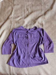 Girls/womens Purple Shirt with Pockets