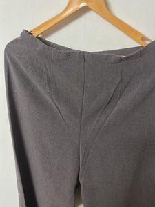 High waist Grey Wide Legs Pant 34 Size