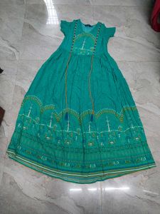 Green Printed Dress